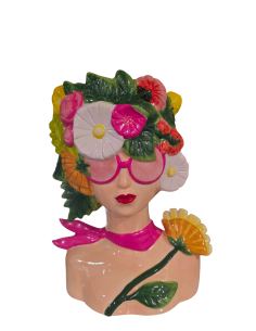 Jarrón Mujer Floral